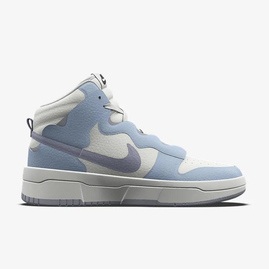 Giày Nike Dunk High Warped Unlocked By You Nữ Xanh